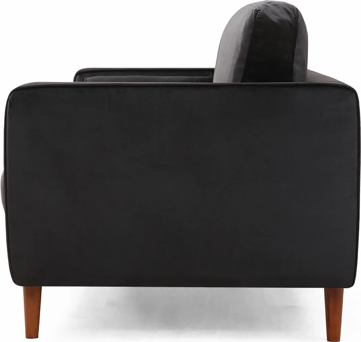 Divan treshe Atelier del Sofa, ngjyrë e zezë, Rome