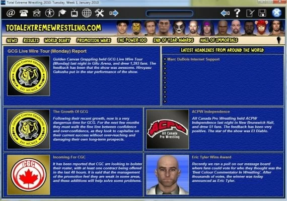 Total Extreme Wrestling 2010 EN Global
