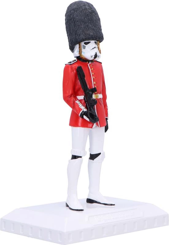 Figurinë NEMESIS NOW Stormtrooper Royal Guard prej rezine, e pikturuar me dorë, kuqe/zezë, në kuti dhurate