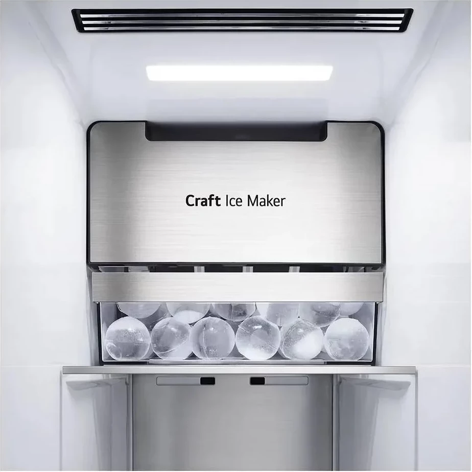 Frigorifer Side-by-Side, LG, GSXV90MCDE (E), 625 L, 179 x 91.3 cm, InstaView, Craft Ice, WiFi, i zi