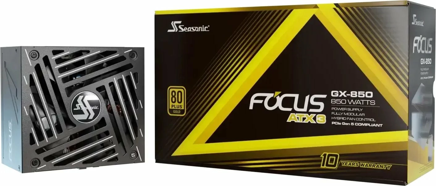Furnizues energjie SeaSonic Focus GX ATX 3 850W 80 Plus Gold fully modular (FOCUS-GX-850-V4), zi