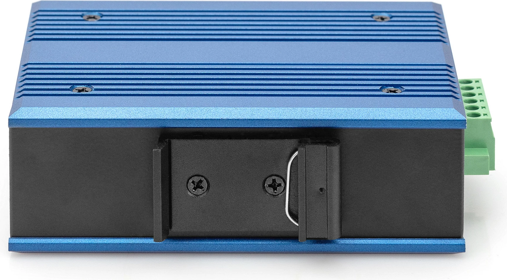 Media konvertues industrial Digitus 10/100/1000Base-TX në 1000Base-FX, Gigabit, DIN rail, 12-48V, blu