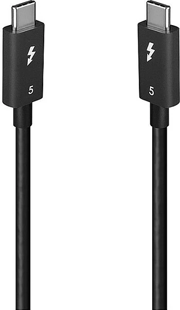 Kabllo Thunderbolt 5 LINDY, 1m, USB-C male-male, 80 Gbit/s, 8K, e zezë