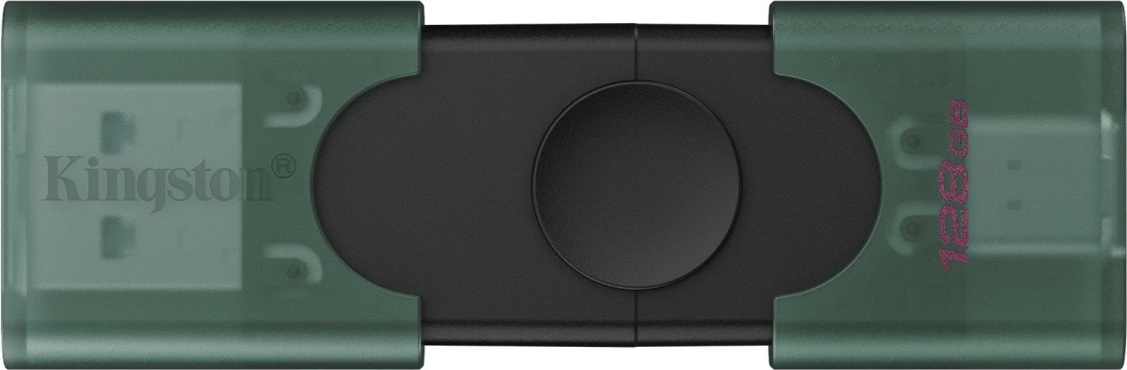 Pendrive Kingston DataTraveler DuoG2 128GB, USB-A/USB-C, Gjelbër