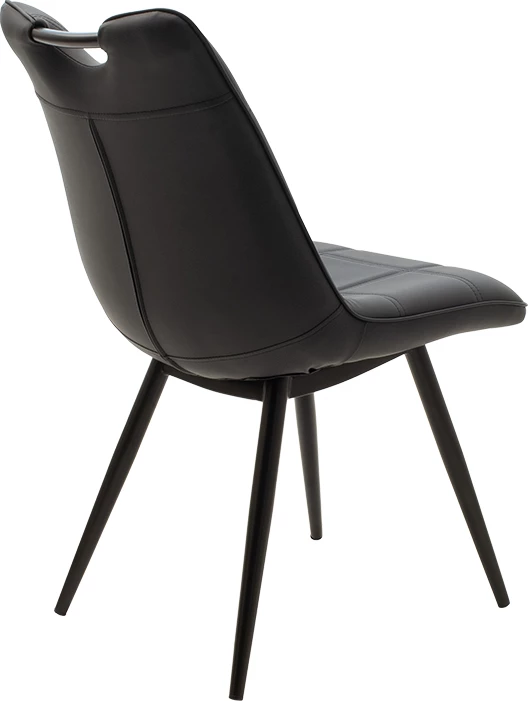 Karrige Nely metal ngjyrë e zezë PU