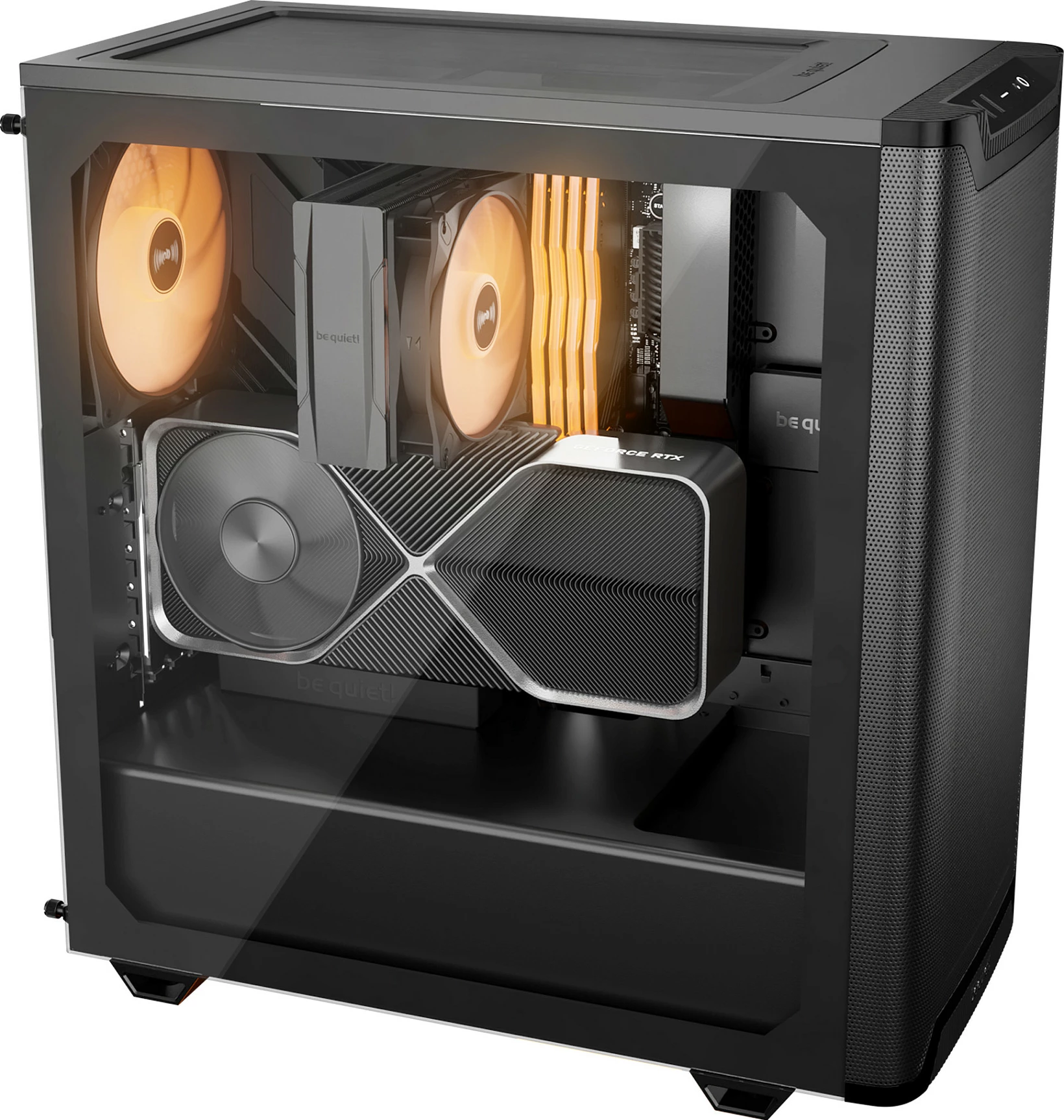 Kasë be quiet! Pure Base 501 DX, Midi Tower, RGB, dritare anësore, e zezë