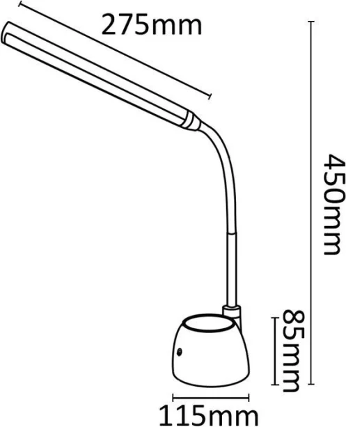 Llambë tavoline ASALITE ASAL0224 LED 6W 4000K 480lm, me dimmer, e bardhë