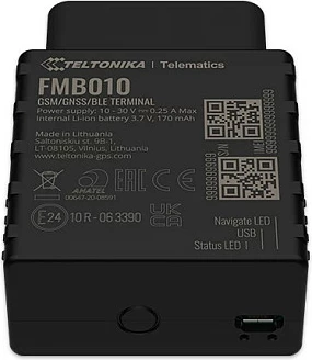 Tracker GPS Teltonika FMB010, OBDII, GSM/GNSS, Bluetooth, Single SIM, IP41, i zi