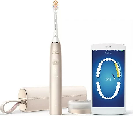 Furçë dhëmbësh elektrike Philips Sonicare Prestige 9900 HX9992/11, ngjyrë shampanjë