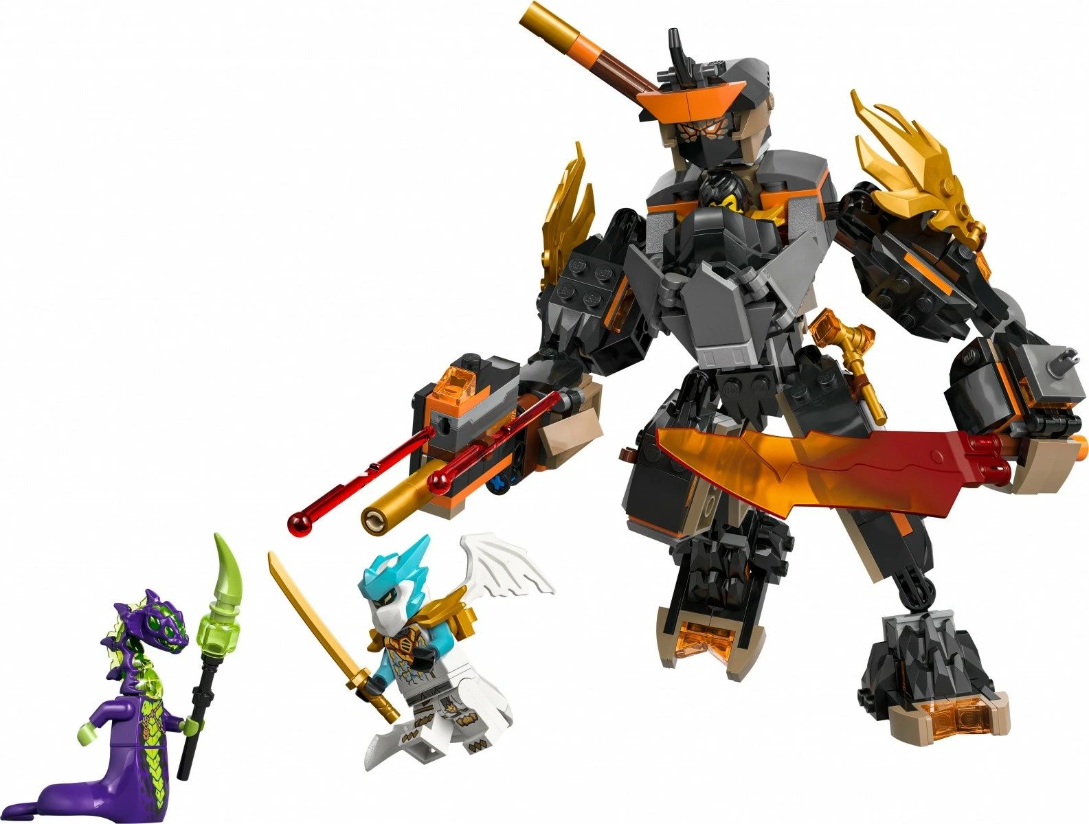 Set LEGO Ninjago 71854 mech i posaçëm i Cole dhe Zane, 364 pjesë, 7+