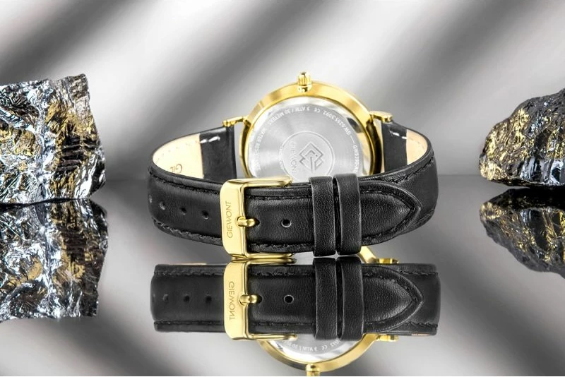 Orë dore femra Giewont GW5390-A2, e artë, rrip i zi