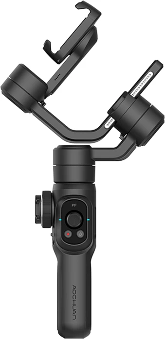 Gimbal stabilizues për celular AOCHUAN Smart S2, 3-aksësh, 5200mAh, me tripod, i zi, set
