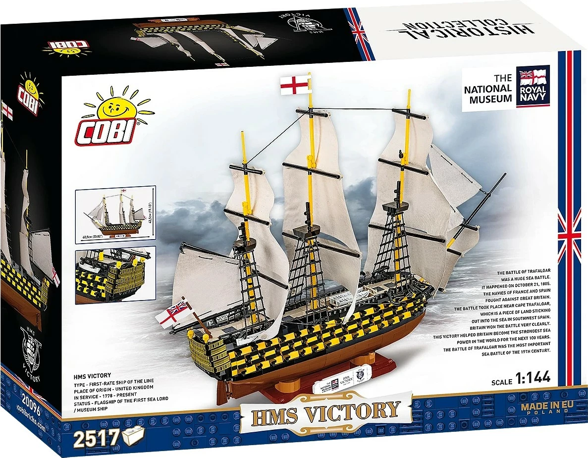 Set blloqe ndërtimi, Cobi, HMS Victory COBI-20096, 2517 pjesë, shkallë 1:144, për moshat 10+ set