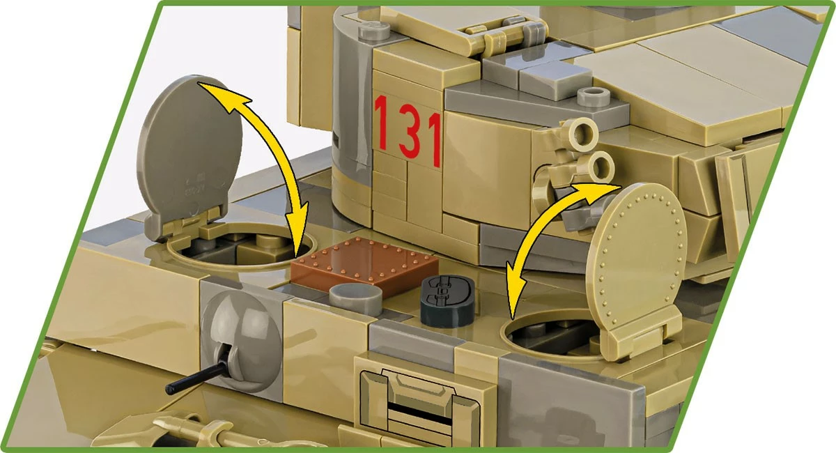 Set blloqesh Cobi Klocki Panzer VI Tiger no131, 1275 pjesë, 1:28, plastikë