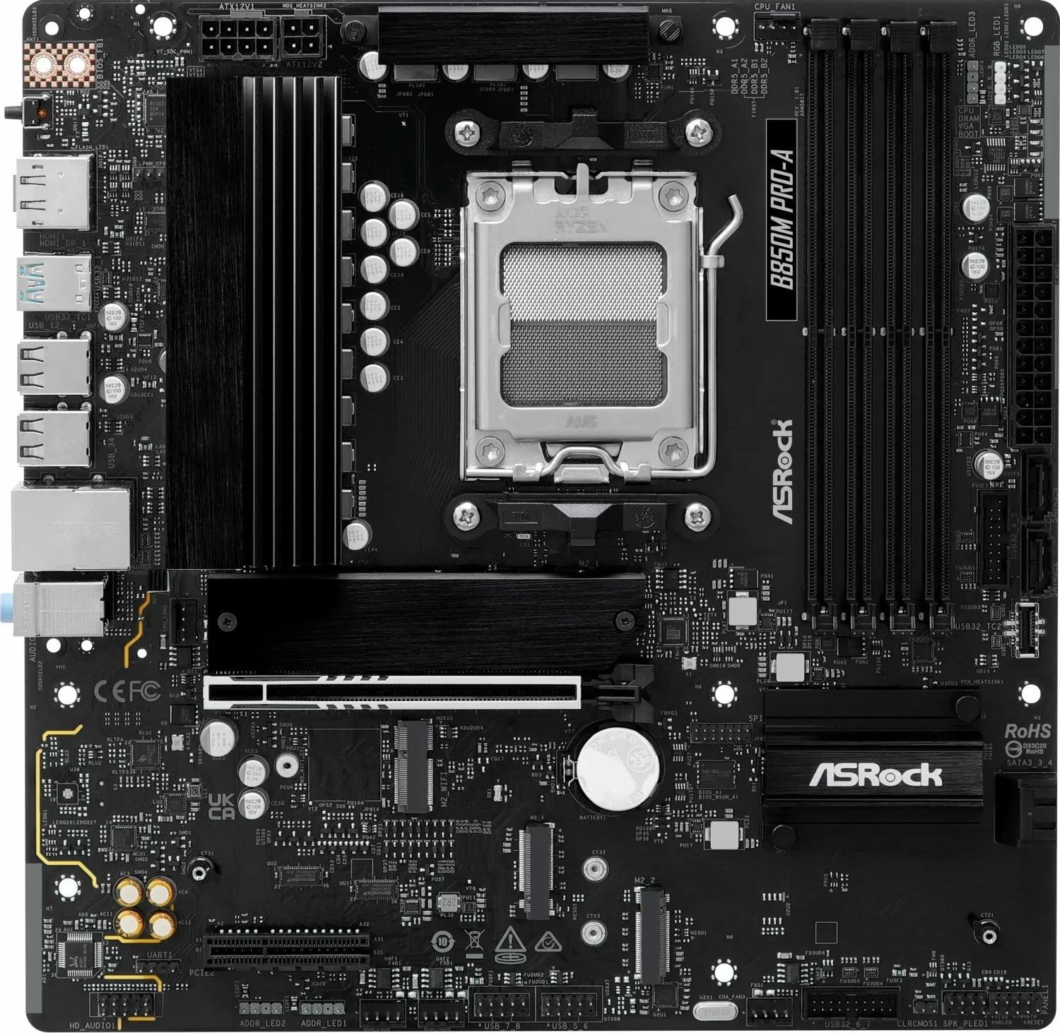 Pllakë amë ASRock B850M PRO-A Micro ATX DDR5 deri 256GB