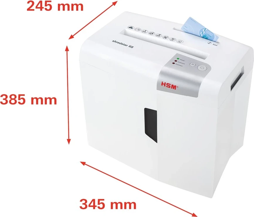 Shkatërrues Dokumentesh HSM shredstar X8, me mekanizëm të veçantë për prerjen e CD-ve