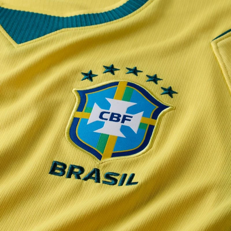 Fanellë meshkuj Nike Brazil 2026 Stadium Home IF7054 724, e verdhë
