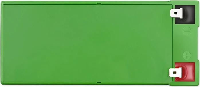 Bateri AGM plumb-acid Qoltec 53085 12V 10Ah pa mirëmbajtje për UPS, gri/jeshile