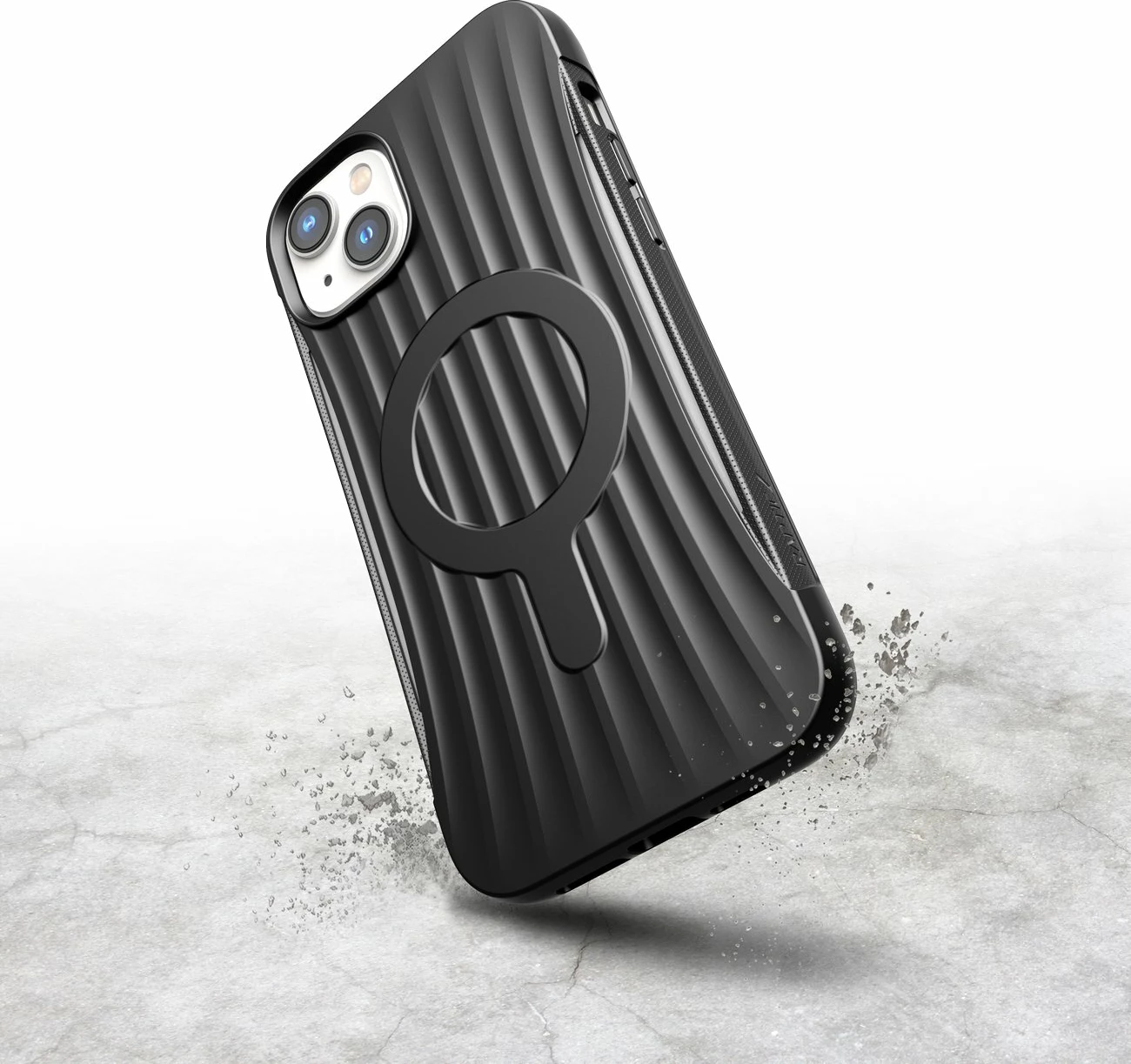 Mbështjellës Raptic X-Doria Clutch Case për iPhone 14 Plus me MagSafe, i zi