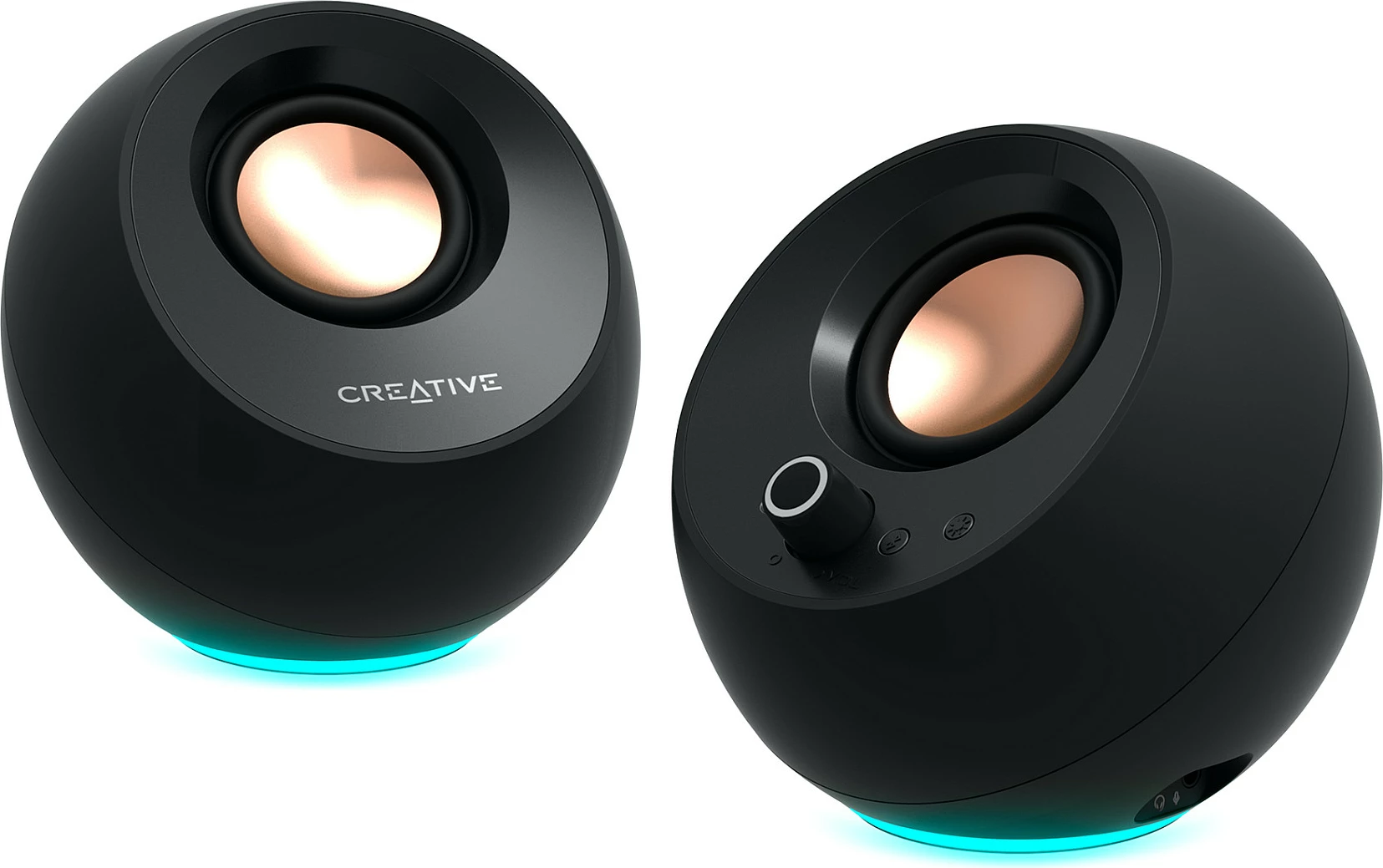 Altoparlantë Creative Labs Pebble Pro, RGB, të zinj
