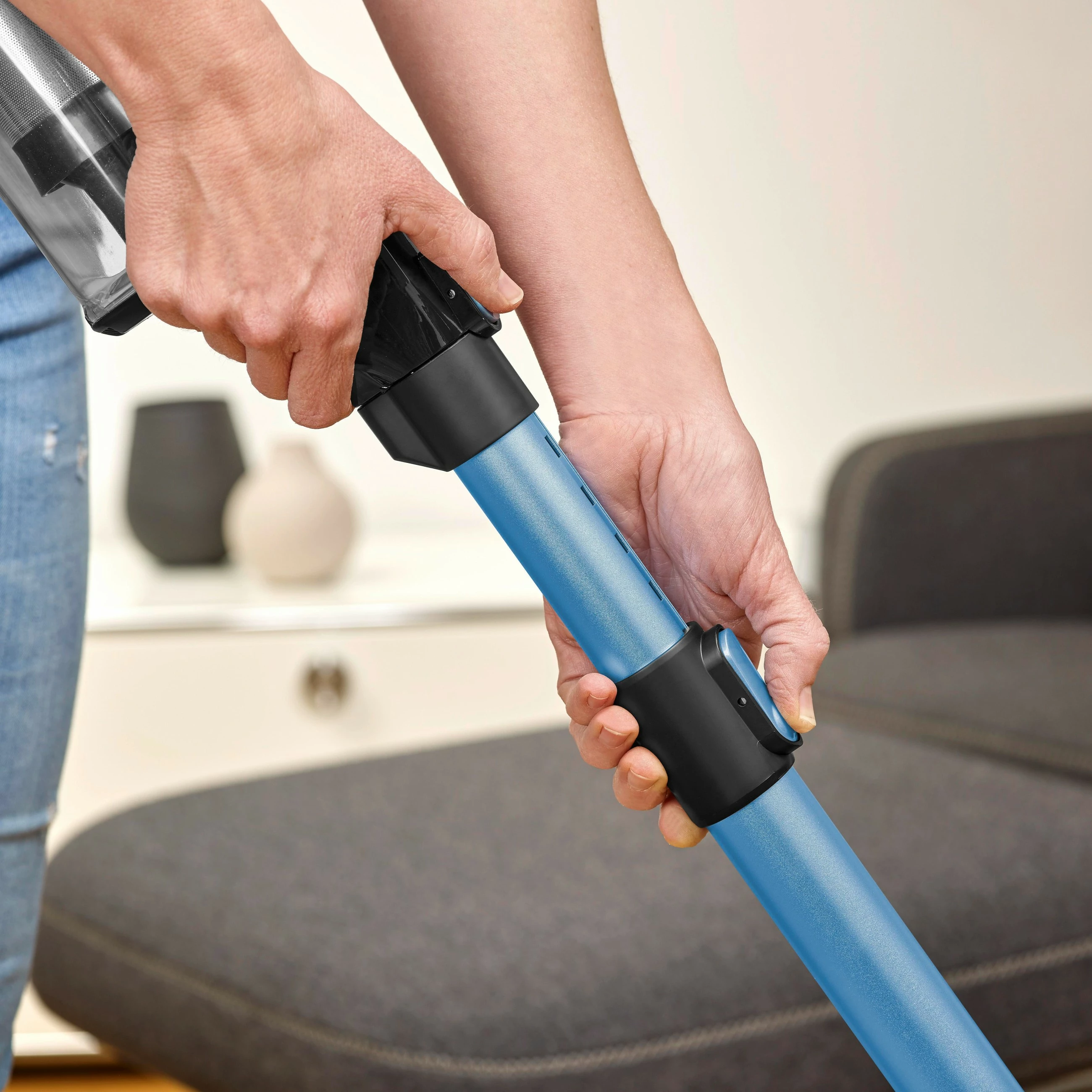 Fshesë me bateri Severin HV 7151 S'Power Slim, blu