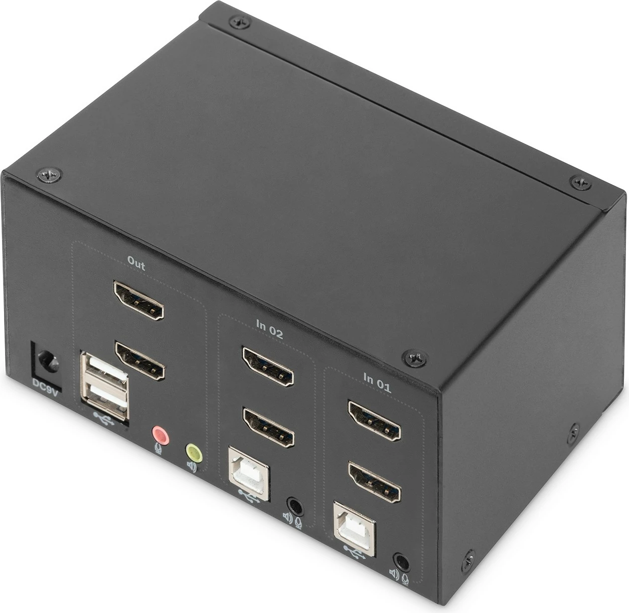 Switch KVM Digitus DS-12860, 2 porta, HDMI, 4K, i zi