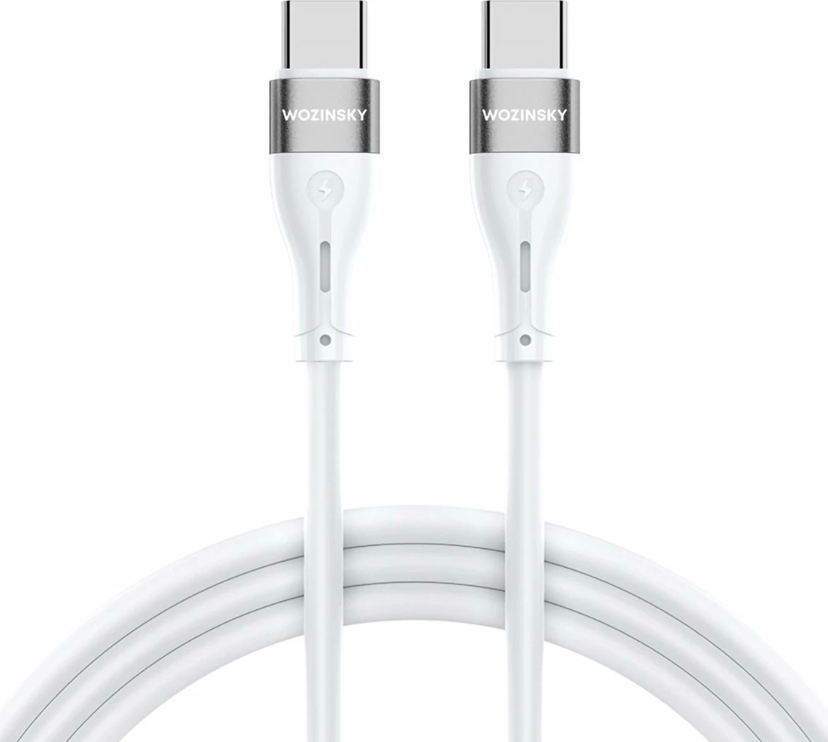 Kabllo USB-C në USB-C Wozinsky WSTCC2 2 m PD 65W e bardhë (1 copë)