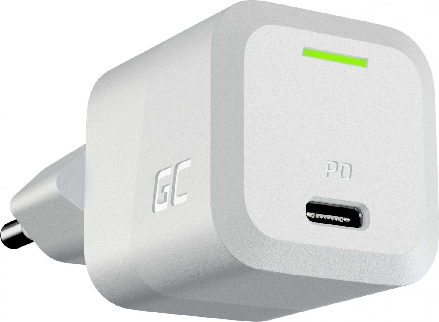 Karikues USB-C, Green Cell, 33W, e bardhë 