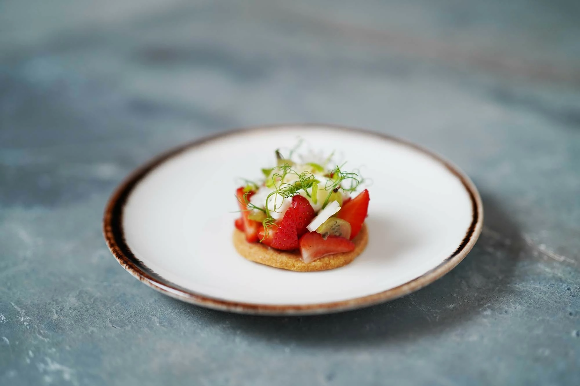 Pjatë e sheshtë Fine Dine Vanilla Ø300 mm, krem, set 6 copë