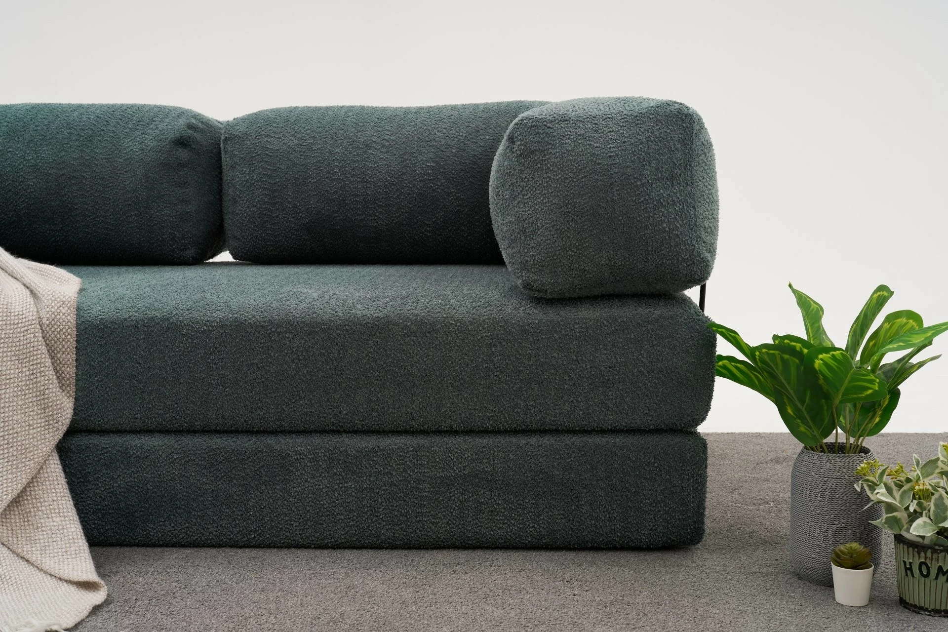 Divan treshe Atelier del Sofa, Comfort, ngjyrë e gjelbër
