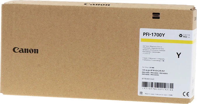 Bojë printeri, Canon, PFI-1700Y / 0778C001, 700 ml XXL, e verdhë