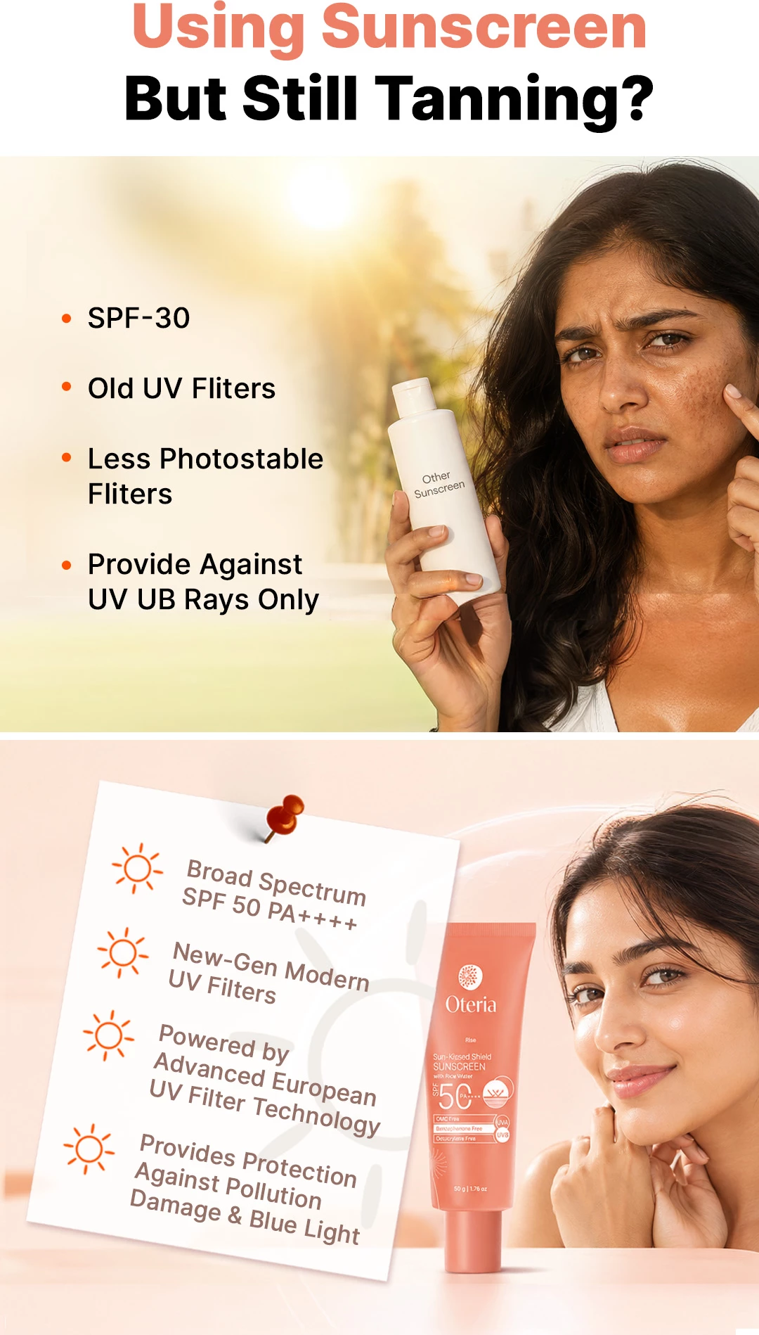 Oteria Sun-Kissed Shield SPF 50 PA++++