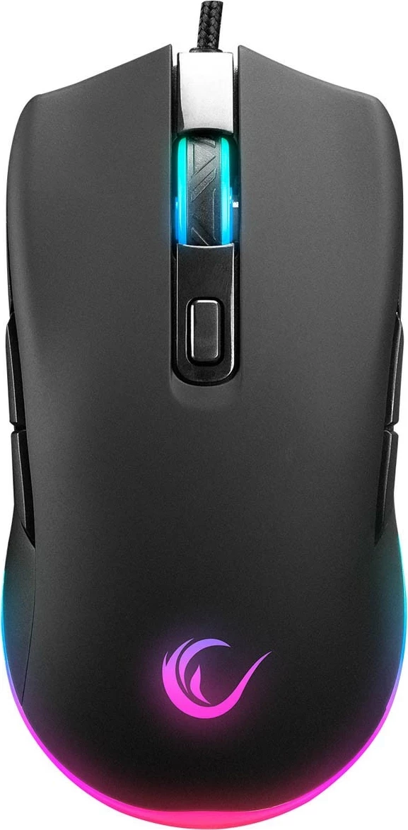 Set gaming Rampage Fortuna, tastierë me maus, RGB, 12800 DPI, e zezë