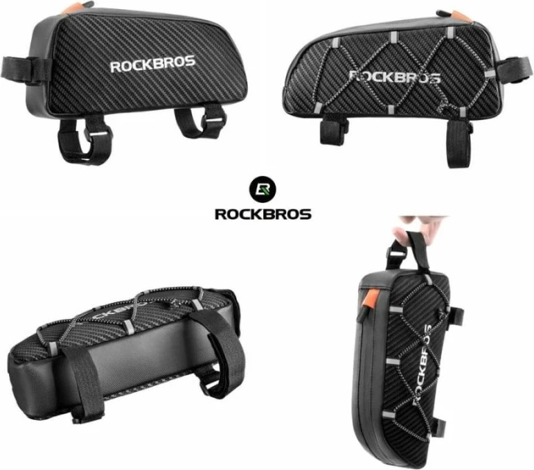 Çantë kornize biçiklete Rockbros, e zezë