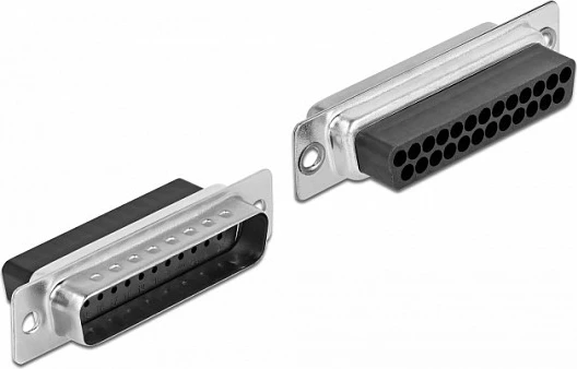 Adapter DeLOCK D-Sub 25-pin mashkull në RJ45 femër, kit montimi, i kaltër