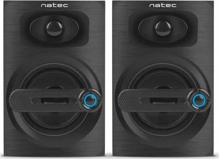 Altoparlantë Natec Cougar NGL-1641 2.0 6W RMS me furnizim USB, të zeza