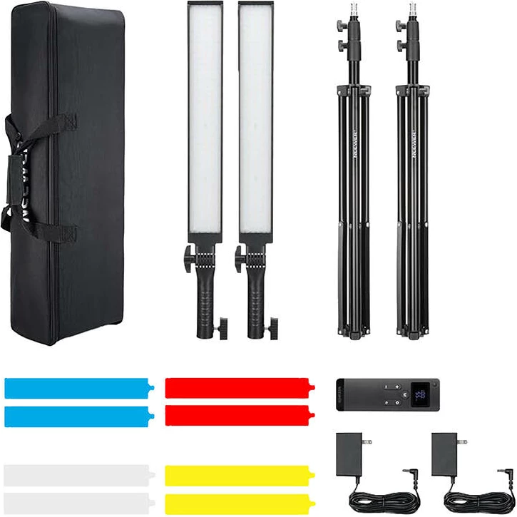 Set ndriçimi LED Neewer BH20B, me tripod, telekomandë, 2 copë, i zi