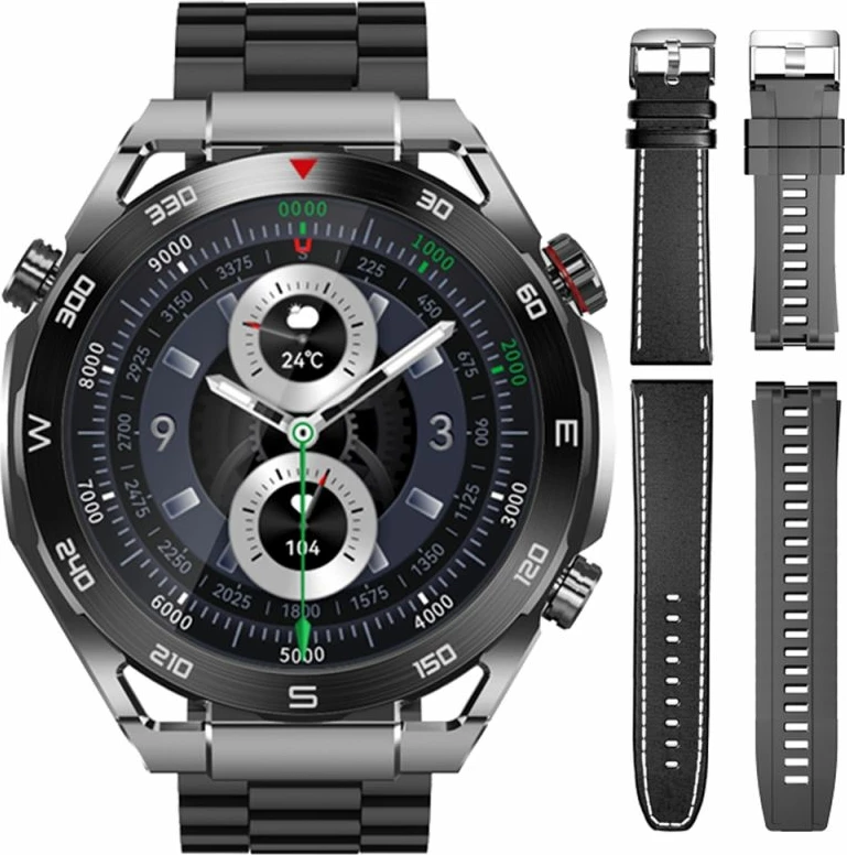 Smartwatch VELTORI unisex, e zezë
