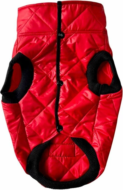 Hudi për qen, Paws & Whiskers, e kuqe, Redjacket