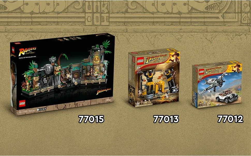 Set ndërtimi LEGO Indiana Jones 77013, Escape from the Lost Tomb, shumëngjyrësh