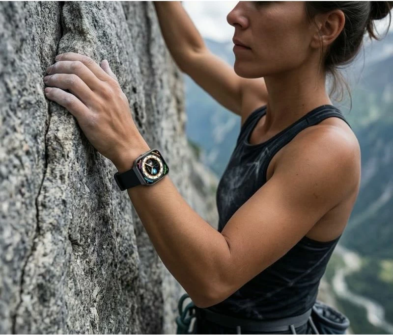 Smartwatch Gravity GT44-5, e zezë, set me rrip dhe byzylyk