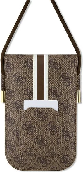Çantë për celular Guess 4G Stripes, kafe