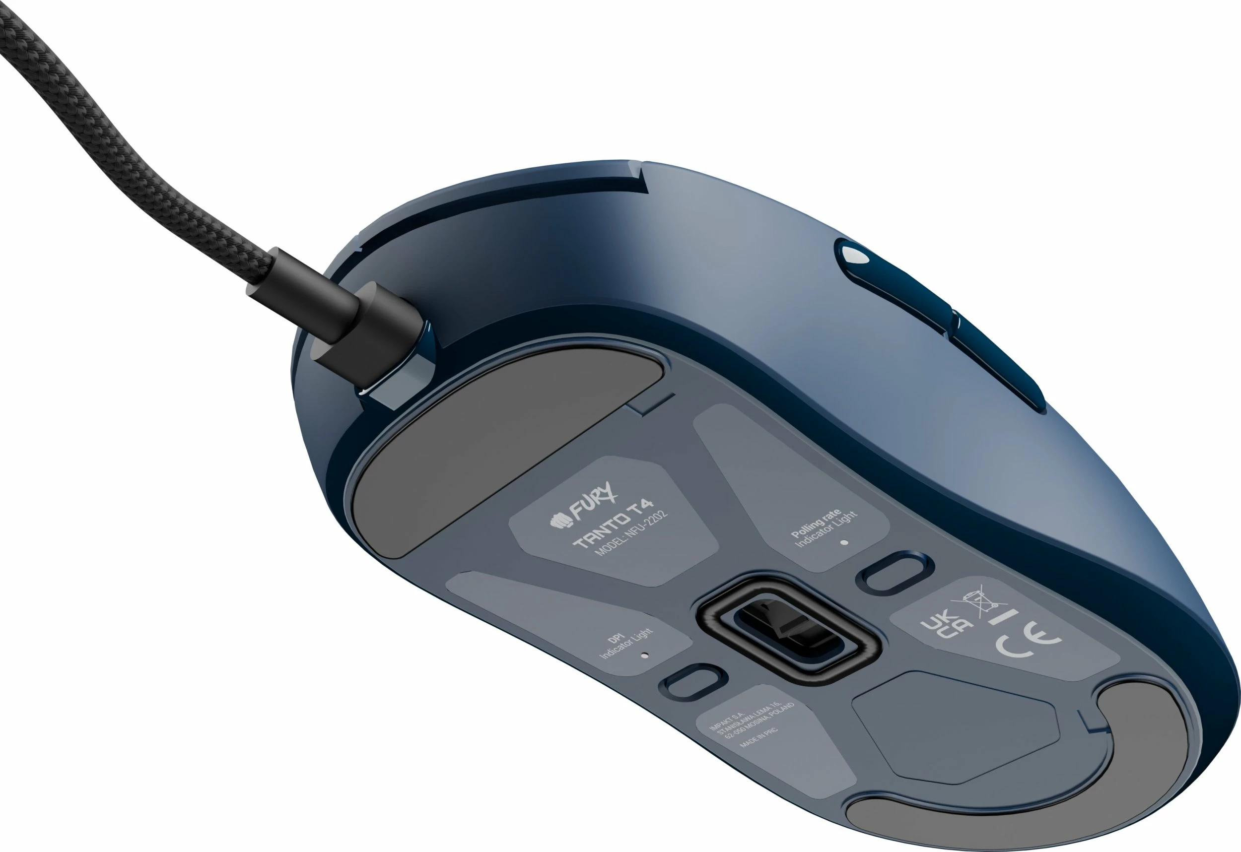 Maus Fury Tanto T4 NFU-2202 12000 DPI me kabllo USB, navy blue