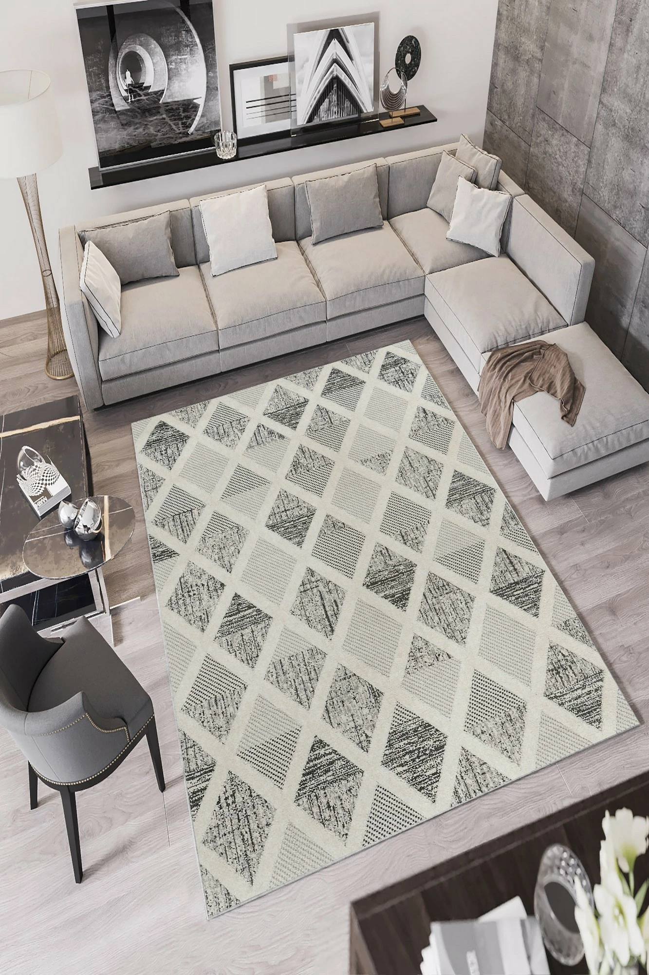Qilim (60 x 100) Conceptum Hypnose, W1067 - shumëngjyrësh