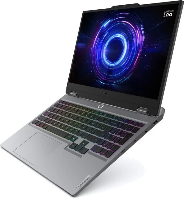 Laptop Lenovo LOQ 15IRX10, 15.6", Intel Core i5-13450HX, 16 GB RAM, 512 GB SSD, NVIDIA RTX 4060, Luna Grey