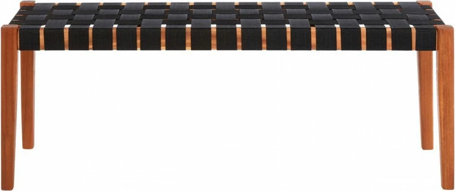 Stol Hastag, ngjyrë e zezë-natyrale, 110x35x40