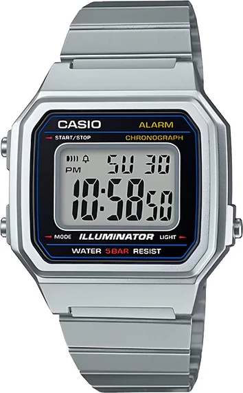 Orë dore Casio B650WD-1A, e argjendtë