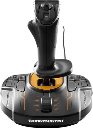 Joystick gaming, Thrustmaster T.16000M FCS, USB me kabëll, 16 butona, hat 8-drejtimësh, për PC, e zezë/portokalli