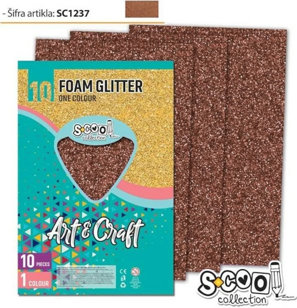 Osh Leter Dekoruese Sticky Me Xixa Kafe E Mbyllet 20X30Cm 1/10 Sc1237