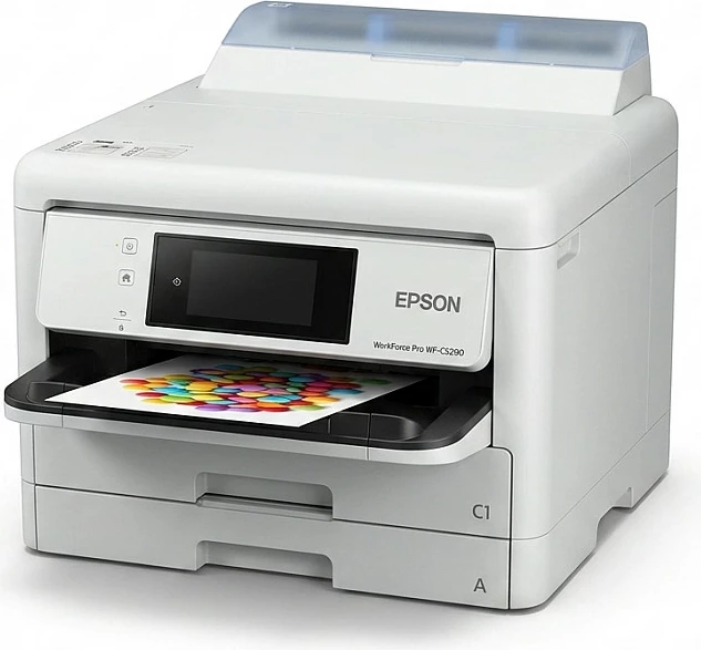 Printer Epson WorkForce Pro WF-C5390DW, WiFi, duplex, 4 ngjyra, e bardhë